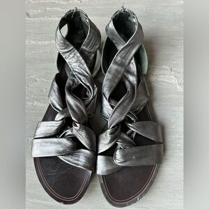 Cole Haan X Maria Sharapova Nike Air, Gladiator Sandals Women's Metallic Sandals